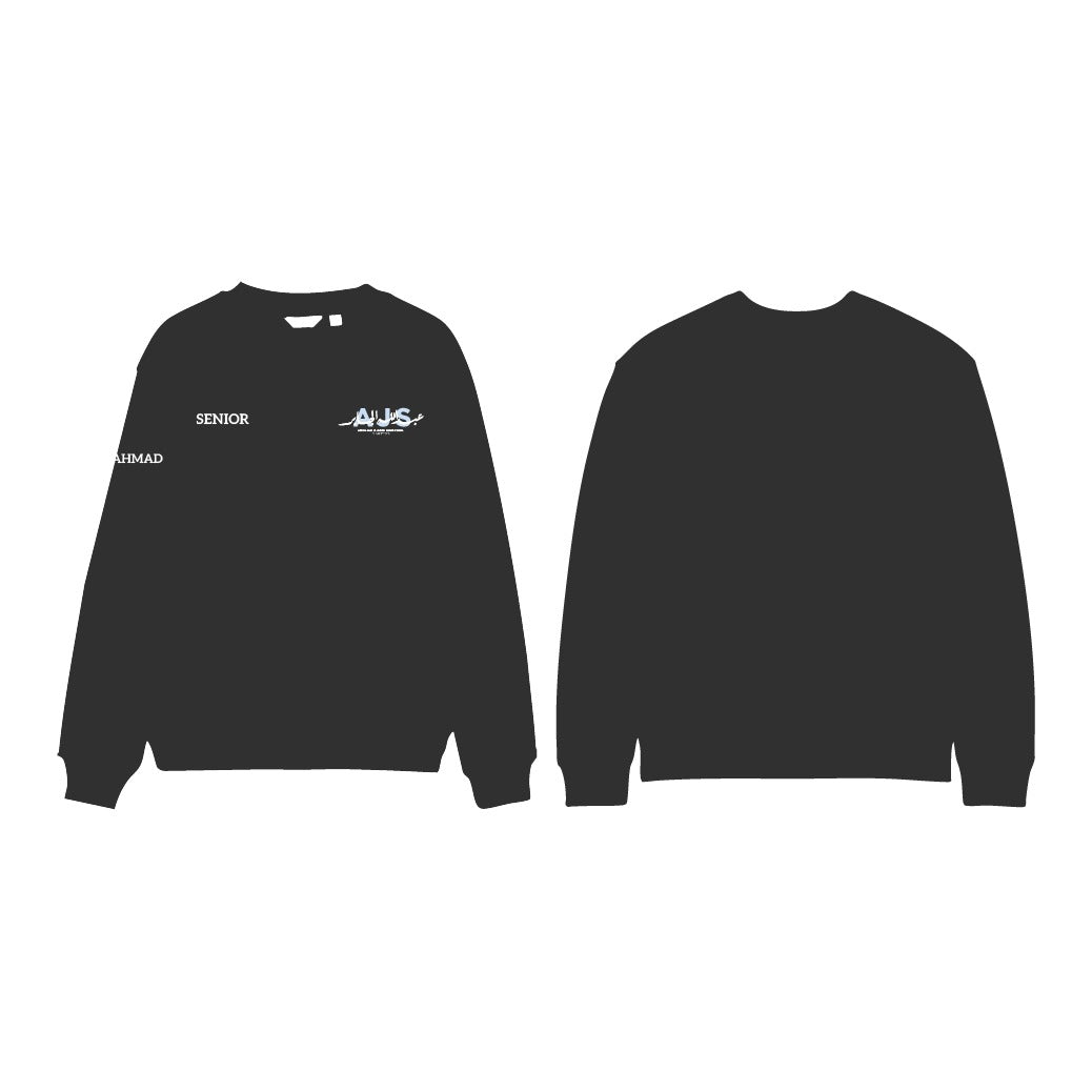 ajs  ‘26 sweater hoodie-black