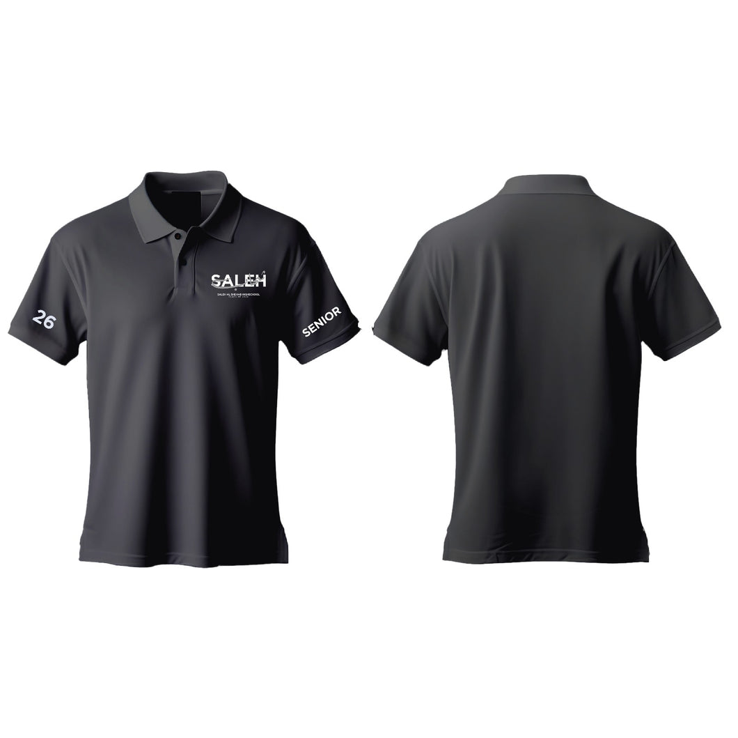 SALEH AL SHEHAB  ‘26 Polo T-Shirt black