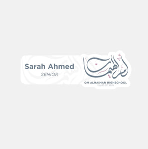 Om Alhaiman '26 Name Tag